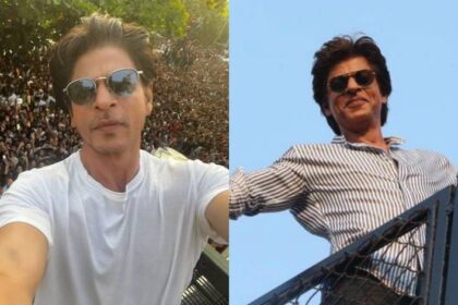 On his birthday, Shah Rukh Khan was overcome by the devotion of his fans and remarked, "It's nice to live by the sea"